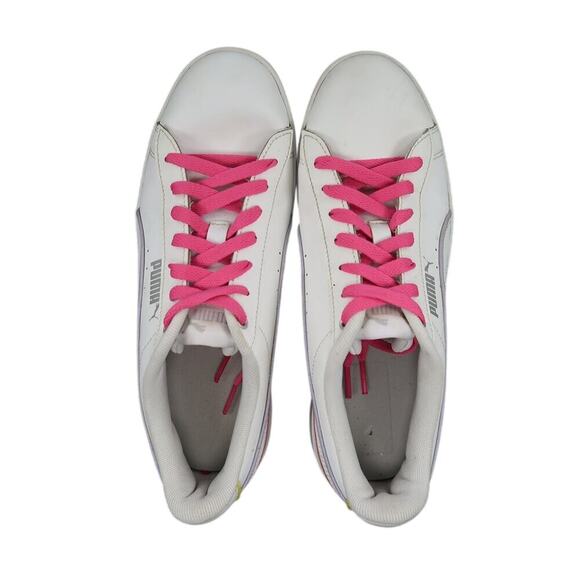 Puma Shoes Womens 8.5 Sneakers Vikky Athletic Trainers Casual Lifestyle White - Picture 5 of 12